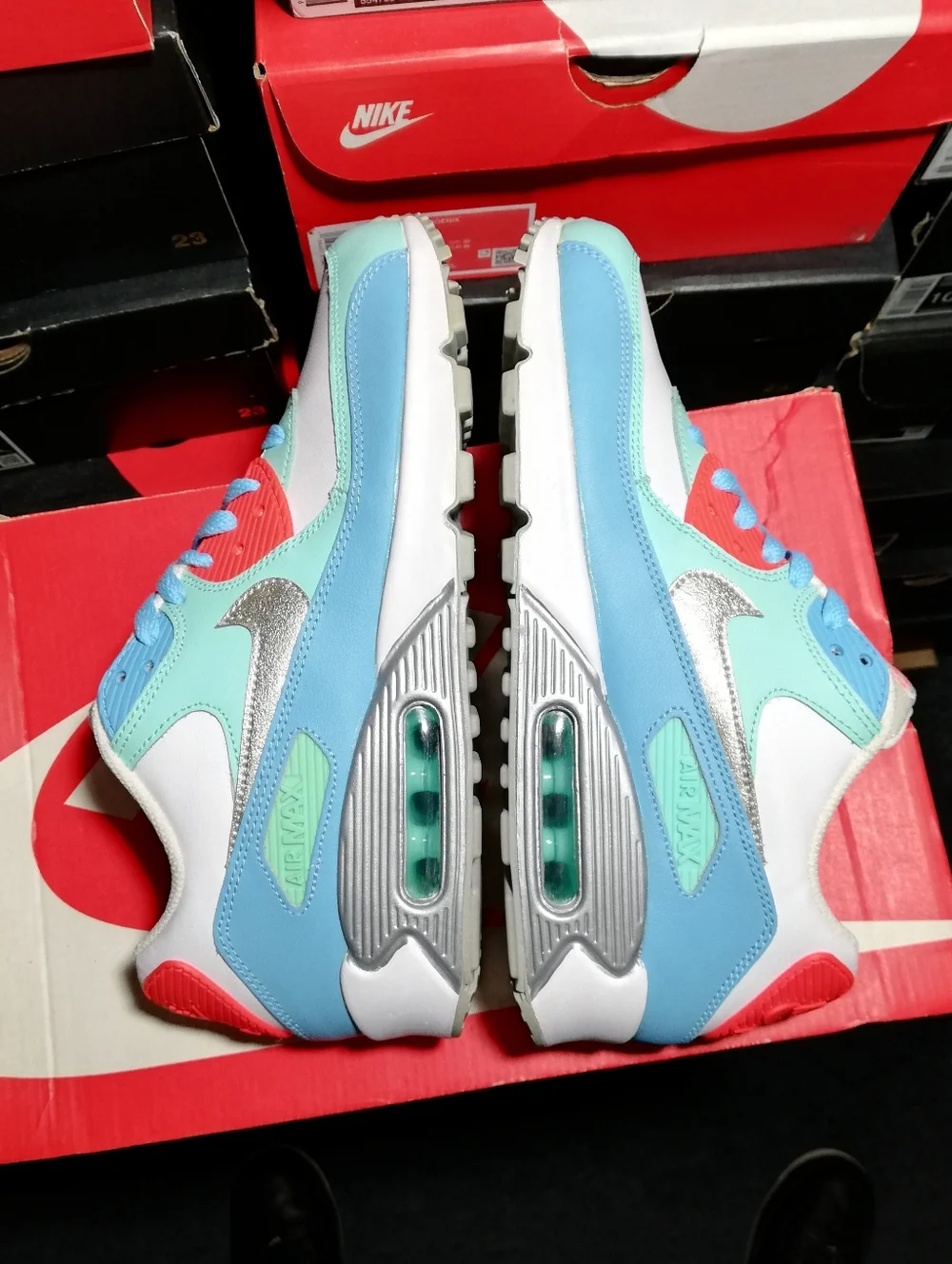 NIKE AIR MAX 90S PEEMIUM WOMEN US SIZE 8.5 BRAND NEW COME WITH BOX - Picture 12 of 13